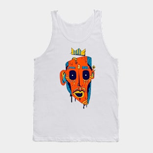 Orange Blue Strange King Juan Tank Top